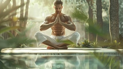 strength yoga man