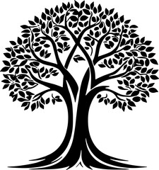 Tree of life icon isolated on white background