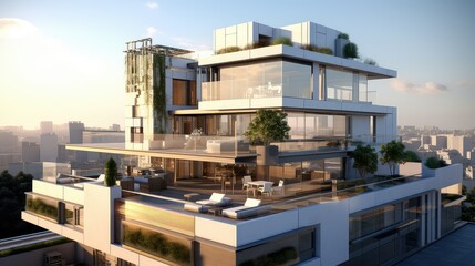 luxury hotel apartment building