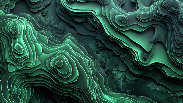 **3d abstract topography macOS wallpaper, zbrush, less small details, solid lines, green and dark gray colors, flat surfaces, 4k --ar 16:9** - Image #2 <@1077667351186653265>