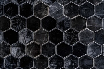 Dark hexagonal honeycomb shaped background
