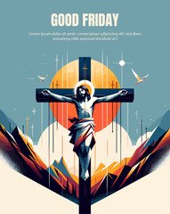 Good friday banner template 