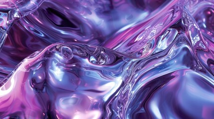 close-up of a puddle of dark purple liquid with a smooth, shiny surface. The background is the same dark purple color, making it difficult to distinguish the liquid from its surroundings.