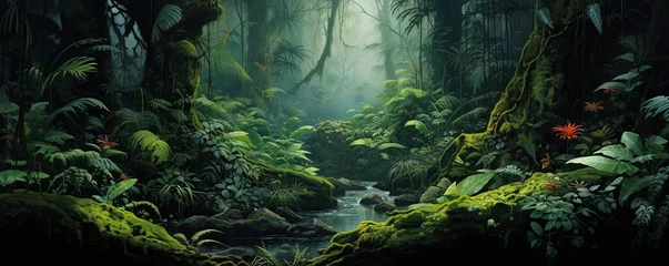 Foto op Plexiglas jungle landscape © Svitlana