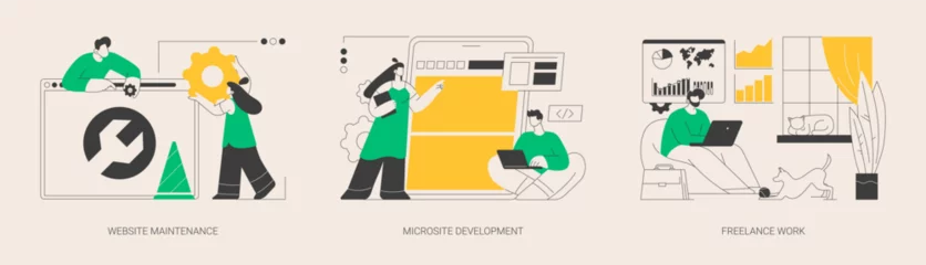  Frontend development abstract concept vector illustrations. © Visual Generation