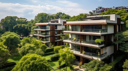 modern condo apartment building
