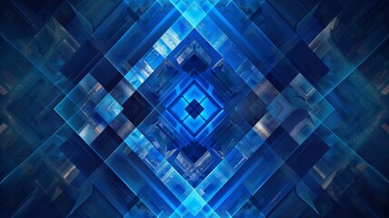 Dark blue abstract concept polygonal tech background. digital art 