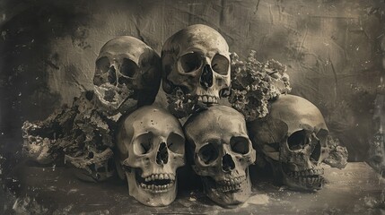 gothic victorian skulls