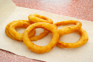 Delicious ready to eat onion rings