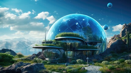 planets space house background