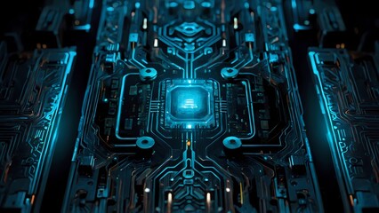 "Digital Brain Power: Exploring the Synergy of Electronic CPUs and AI Marvels in Futuristic Technology" Generative AI