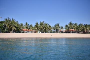 The beautiful sea of Nha Trang, Viet Nam in summer time