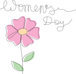 Women's Day Concept - Handwritten Vector