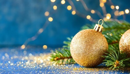 christmas holidays blue and gold festive background with shine glitter christmas new year winter holidays blue background with golden glitter bokeh selective focus