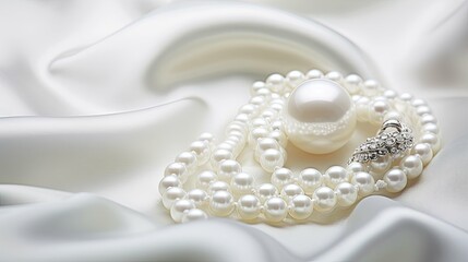 pearls luxury jewelry background
