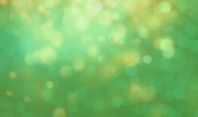 Green bokeh effect background for banner, poster, celebrations and various design works