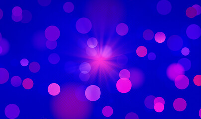 Blue bokeh effect background for banner, poster, celebrations and various design works