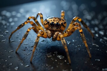 Spider-like AI robot character, symbolizing coordination and technological prowess in the world of tomorrow