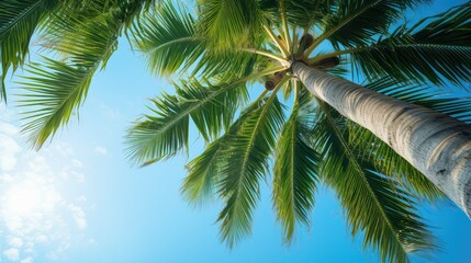 exotic palm nature background