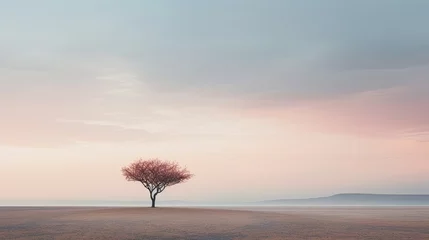 Rolgordijnen peaceful minimal nature background © vectorwin