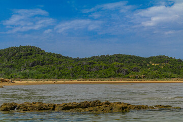Sandy beaches on the island of Rab in Croatia
