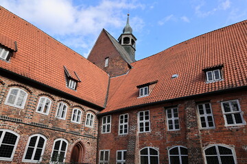 Blick auf Kloster Lüne in der Stadt Lüneburg in Niedersachsen