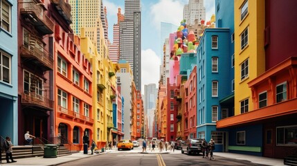 design street skyscraper building