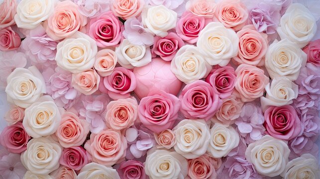 romantic rose love background