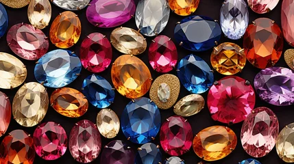 Foto op Plexiglas luxury gem jewelry background © vectorwin