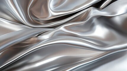 metallic chrome silver background