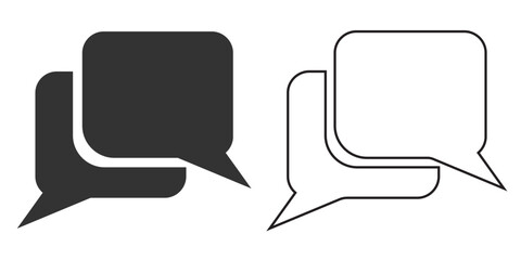 Chat icon. message and chating vector ilustration.