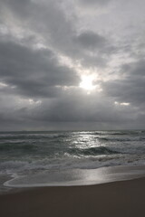 clouds over the sea
