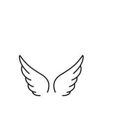 angel wings vector 