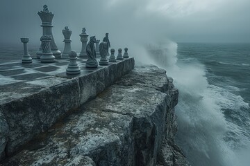Creative chess: captivating journey through imaginative compositions, artistic arrangements, strategic brilliance, exploring boundless realm where creativity converges with the timeless game of kings.