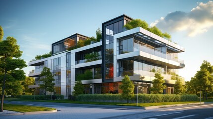 Obraz premium tenant rent apartment building