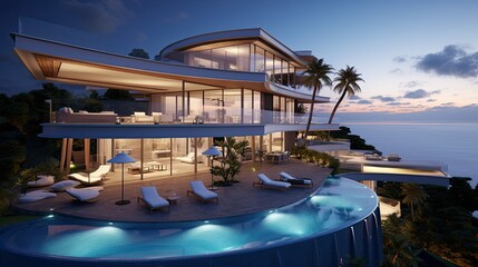 property luxury mansion building