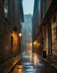 Fototapeta premium street in the town country