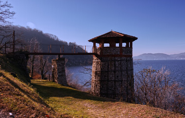 An old brickyard in Ispra in the Lombardy  on Lake Maggiore