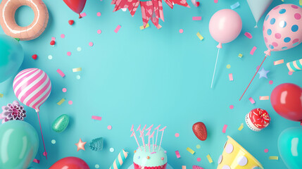 card with balloons