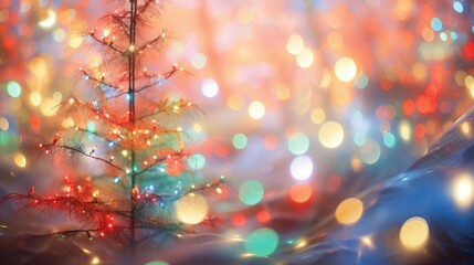 festive xmas blurred lights