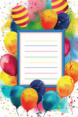 children's birthday party invitation card