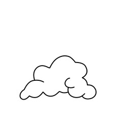 Hand drawn cloud 