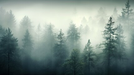 foggy weather landscape background
