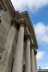  Trinity College, Campanile, Library Square, Ireland's oldest university. Dublin, Ireland.