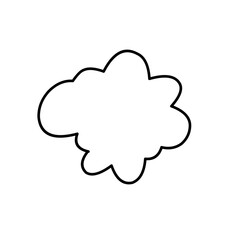 Hand drawn cloud 