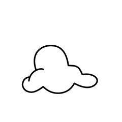 Hand drawn cloud 