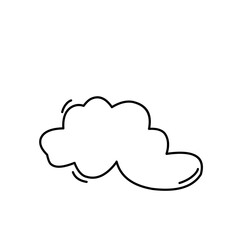 Hand drawn cloud 