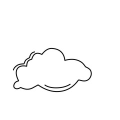 Hand drawn cloud 