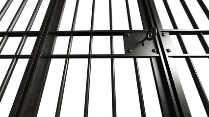 Metal jail bars