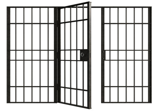 Metal jail bars